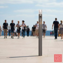 Pilona Cendrer Inox Raspallat 1200mm | Alta Capacitat